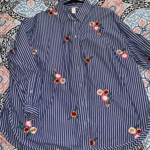 Floral button down shirt